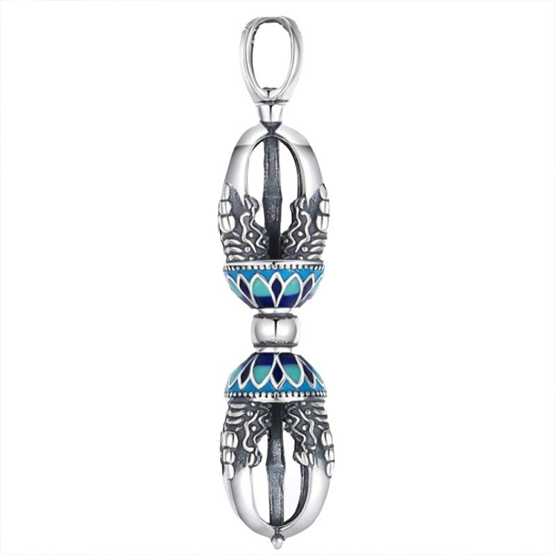 Buddha Stones Tibetan Copper Vajra Dorje Spiritual Power Necklace Pendant