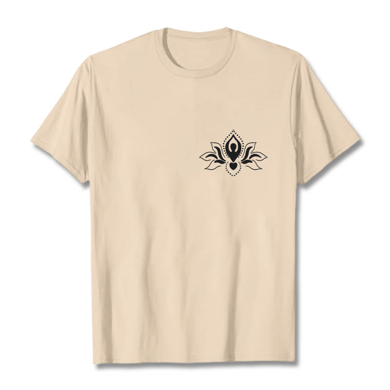 Buddha Stones Lotus Meditation Buddha Pattern Design Tee T-shirt