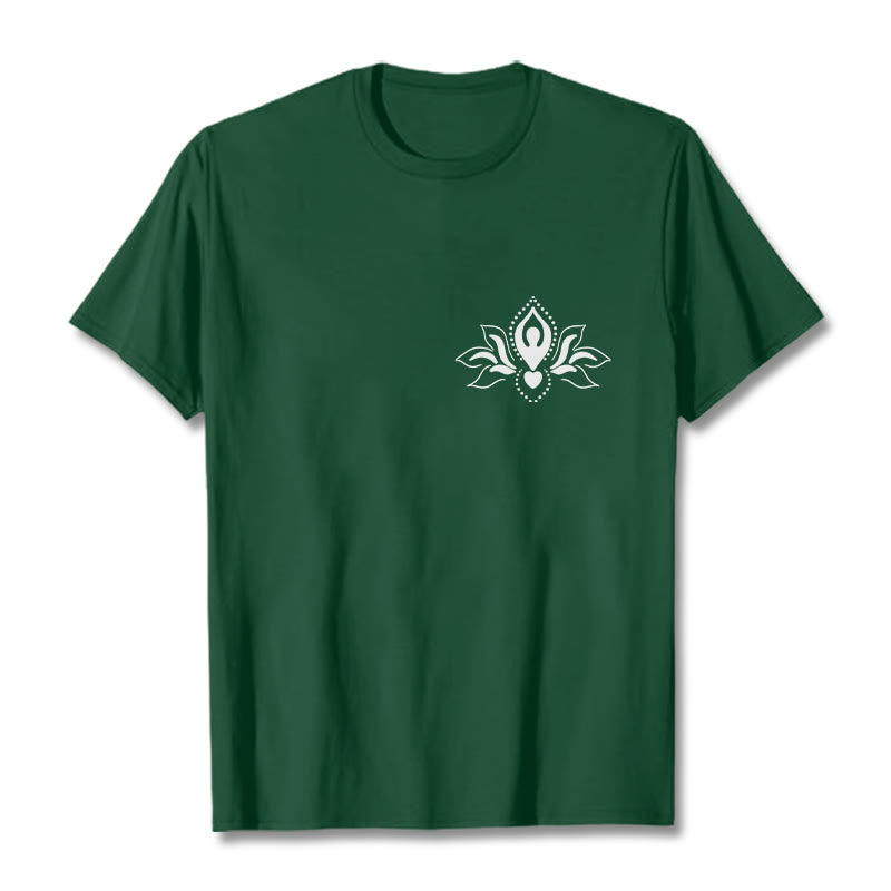Buddha Stones Lotus Meditation Buddha Pattern Design Tee T-shirt