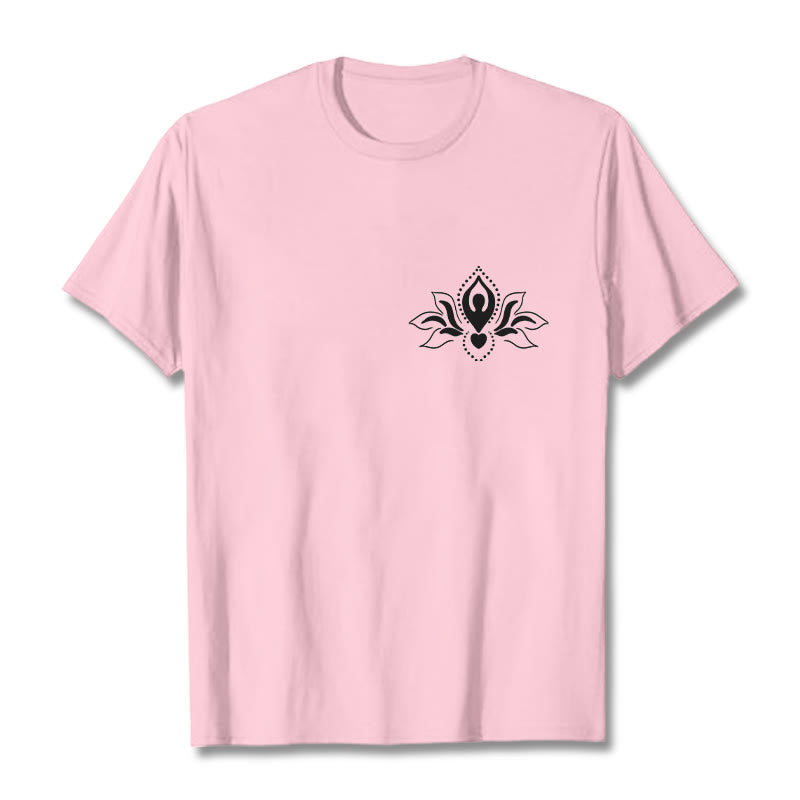 Buddha Stones Lotus Meditation Buddha Pattern Design Tee T-shirt