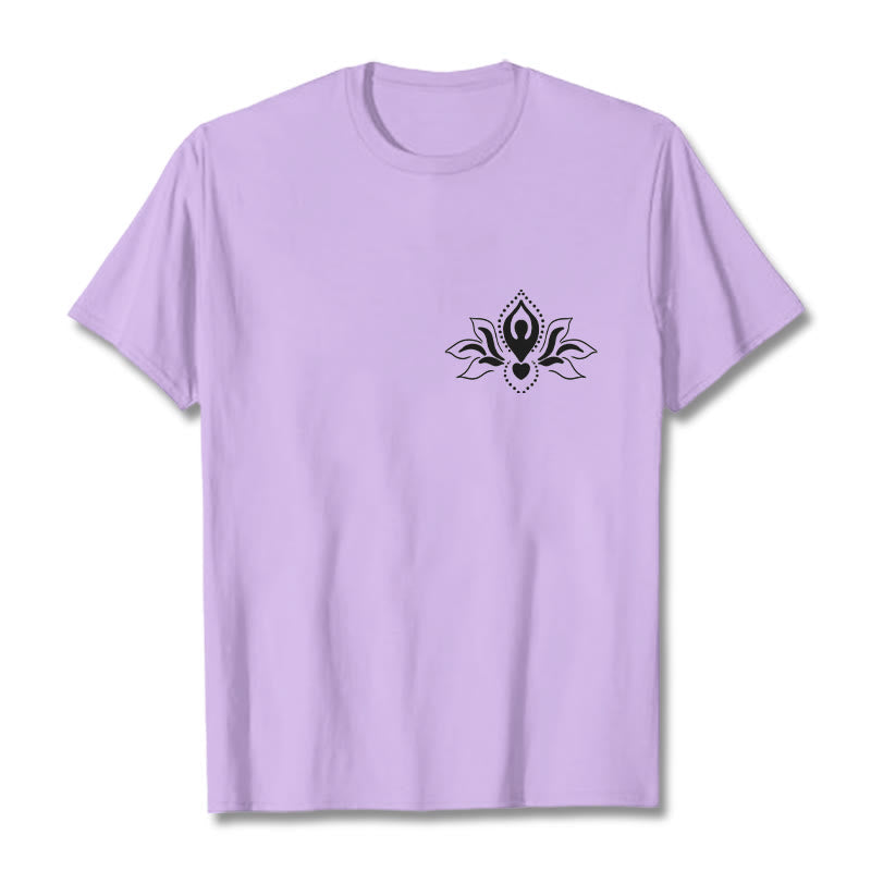 Buddha Stones Lotus Meditation Buddha Pattern Design Tee T-shirt