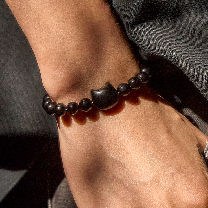 FREE Today: Protection and Fortune Handmade Save A Cat Black Onyx Bracelet