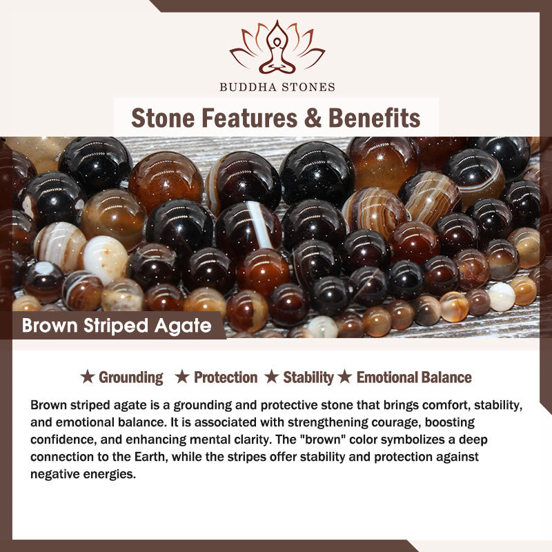 FREE Today: Protection Strength Handmade Save A Cat Black Veined Jasper Brown Striped Agate Bracelet