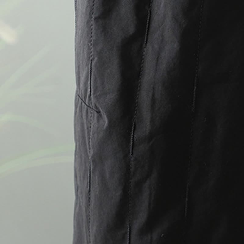 Buddha Stones Winter Plain Women's Harem Cotton Ankle-Length Pants With Pockets