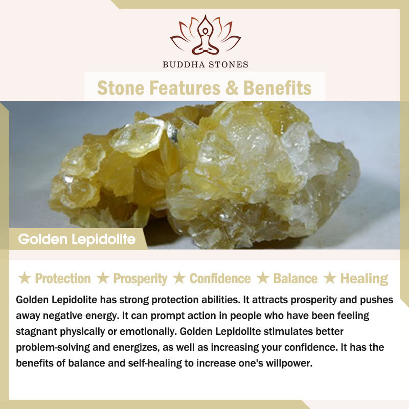 Buddha Stones 925 Sterling Silver Natural Golden Lepidolite Cat Prosperity Necklace Pendant