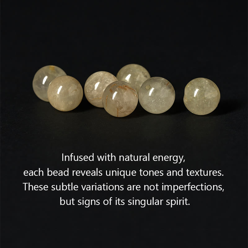 Buddha Stones Natural Citrine Om Mani Padme Hum Prosperity Bracelet