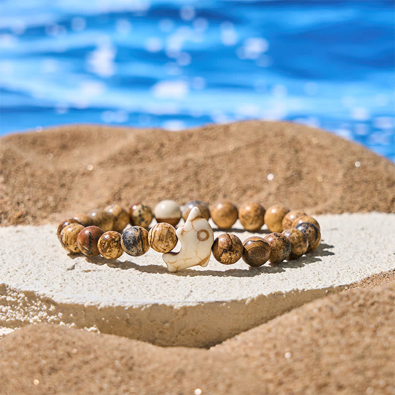 FREE Today: Spiritual Balance Natural Various Stones Dolphin Bracelet