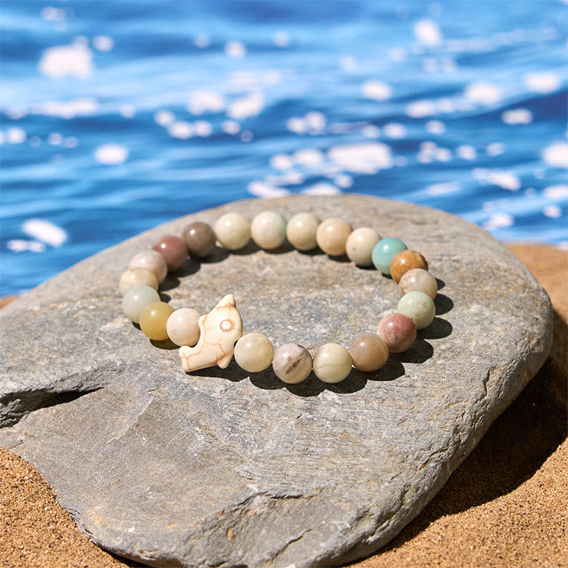 FREE Today: Spiritual Balance Natural Various Stones Dolphin Bracelet