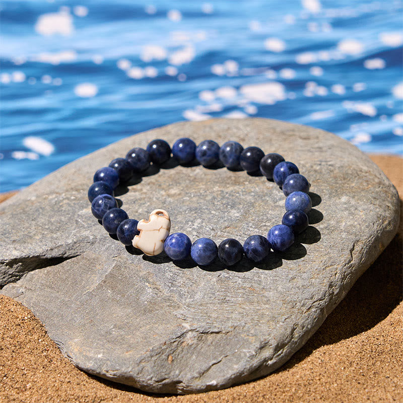 Buddha Stones Natural Various Stones Elephant Spiritual Strength Bracelet