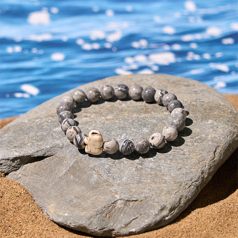 Buddha Stones Natural Various Stones Elephant Spiritual Strength Bracelet