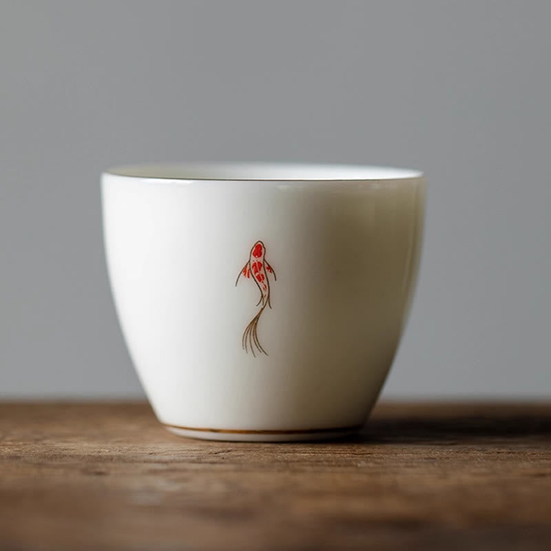 Buddha Stones Koi Fish Teacup Kung Fu Tea Cup