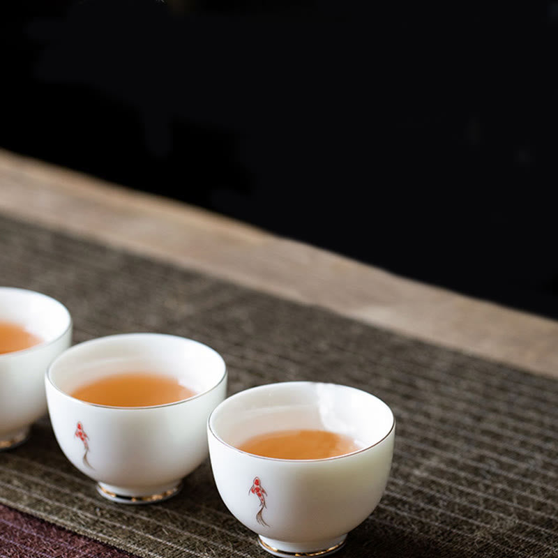 Buddha Stones Koi Fish Teacup Kung Fu Tea Cup