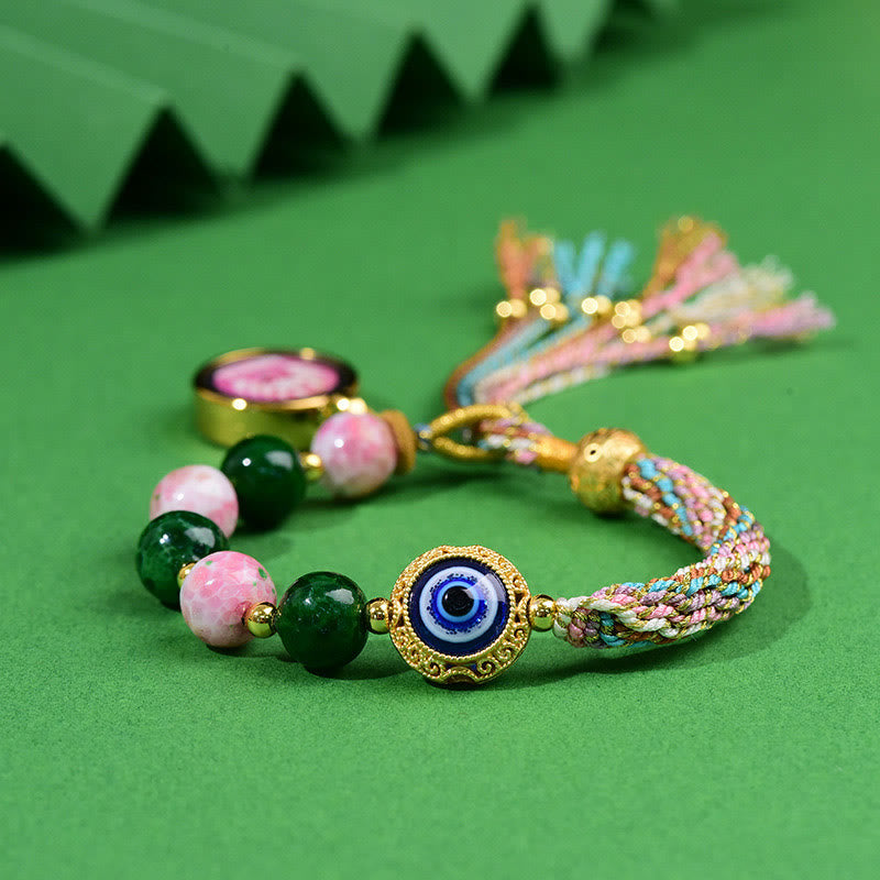 Buddha Stones Tibet Evil Eye Nine Tailed Fox Thangka Keep Away Evil Spirits String Bracelet