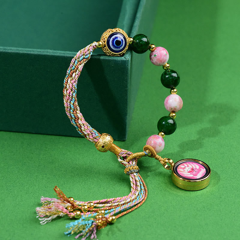 Buddha Stones Tibet Evil Eye Nine Tailed Fox Thangka Keep Away Evil Spirits String Bracelet