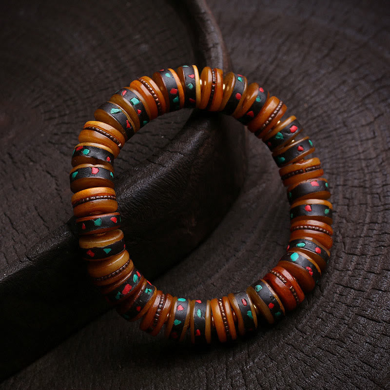 Buddha Stones Tibet Bone Beads The Lord Of The Corpse Forest Reminders of Our Impermanence Bracelet