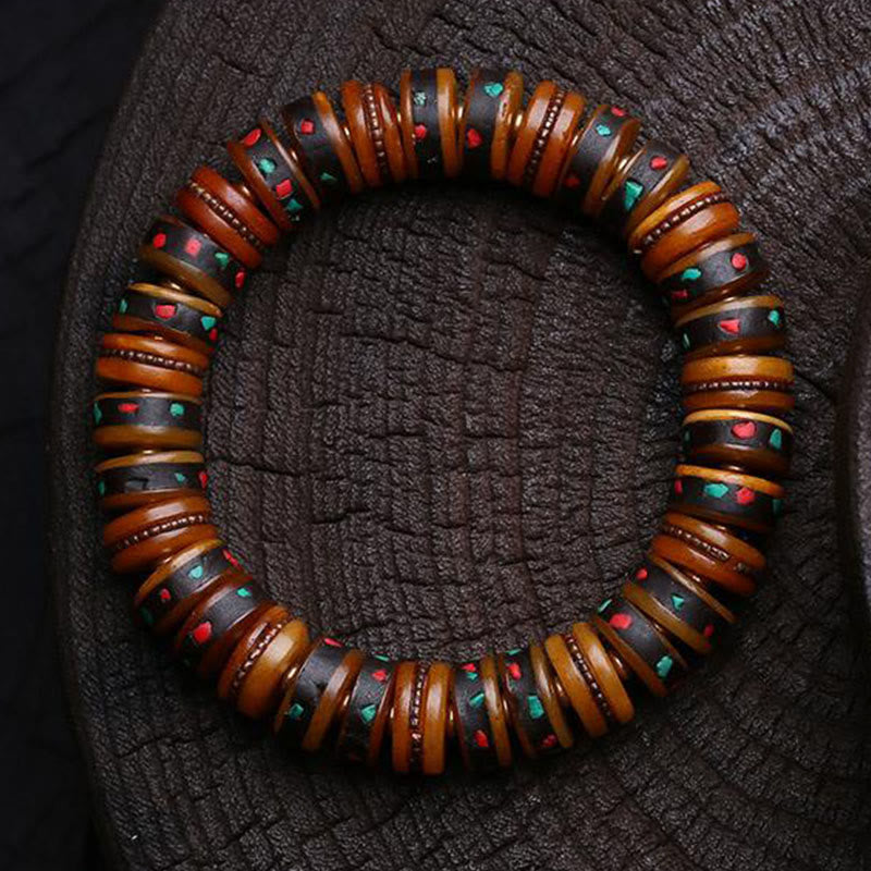 Buddha Stones Tibet Bone Beads The Lord Of The Corpse Forest Reminders of Our Impermanence Bracelet
