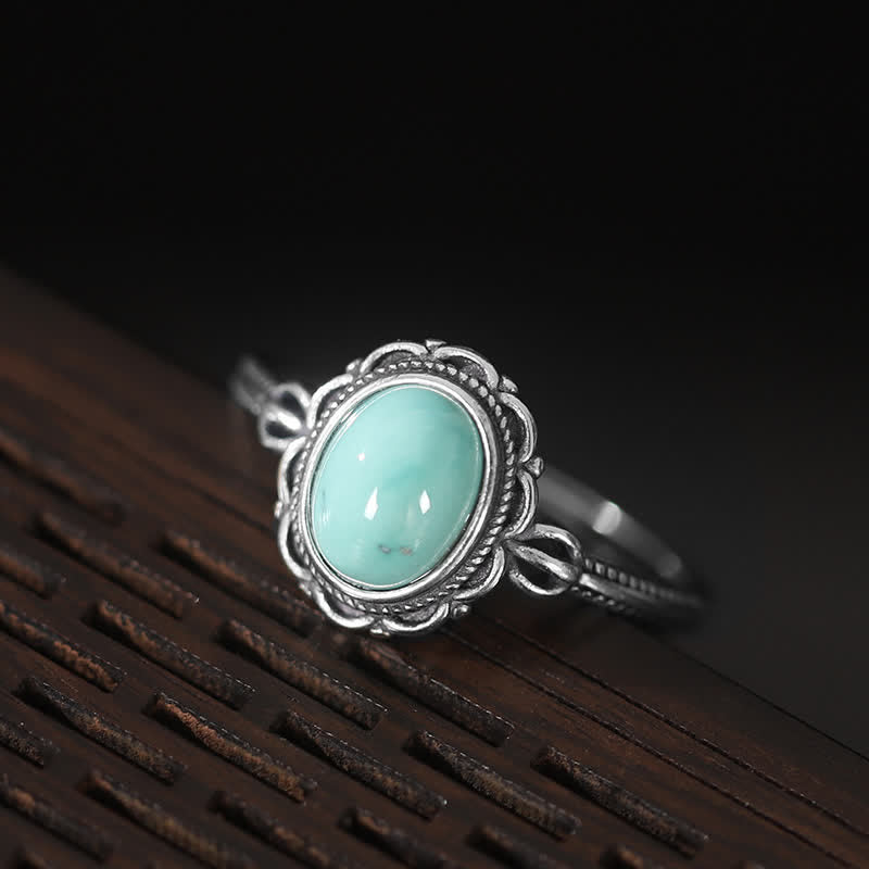 925 Sterling Silver Tibetan Turquoise Red Agate Protection Ring (Extra 30% Off | USE CODE: FS30)