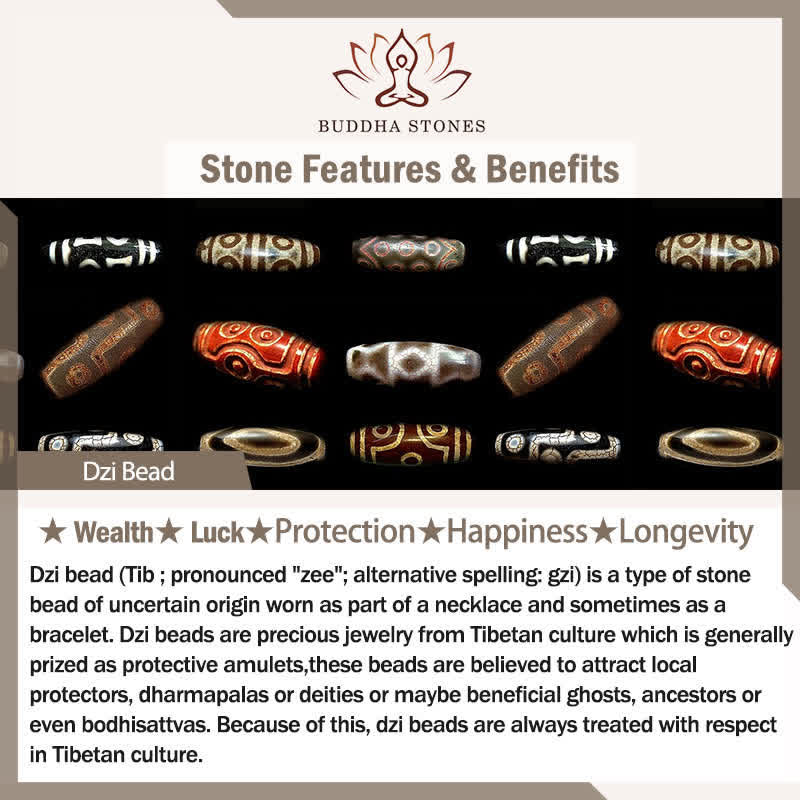 FREE Today: Wealth and Protection Handmade Tibetan Dzi Bead Braided String Bracelet