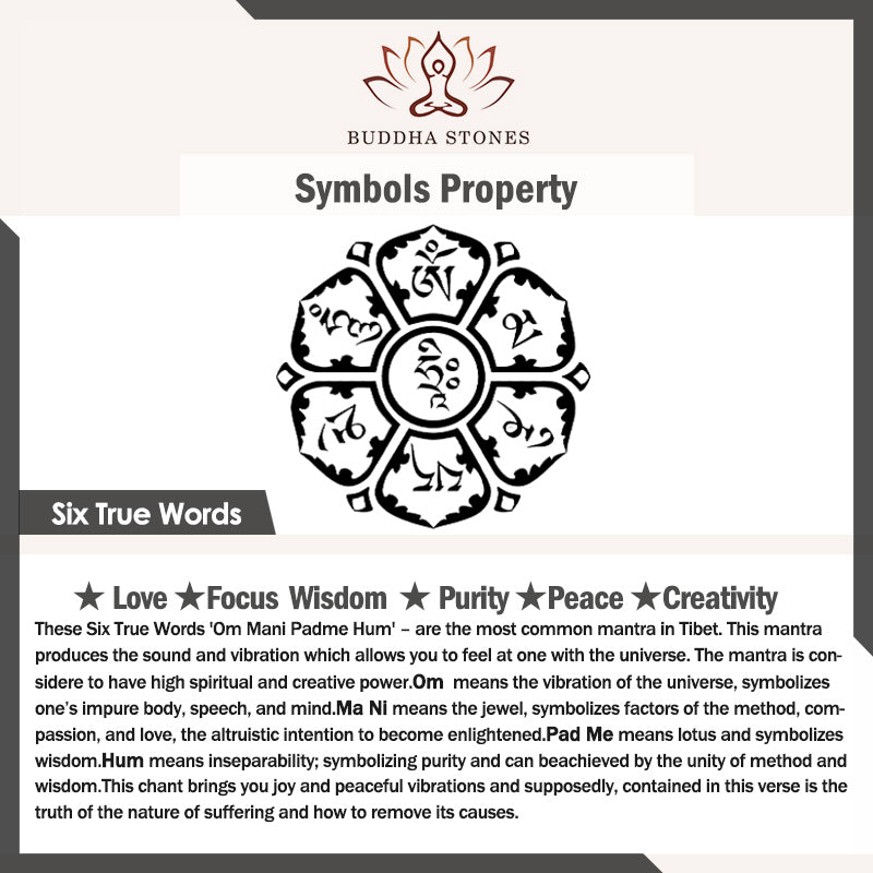 Buddha Stones Six True Words Balance Calm Titanium Steel Ring (Extra 30% Off | USE CODE: FS30)