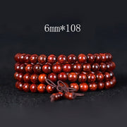 Tibetan Small Leaf Red Sandalwood Balance Bracelet (Extra 30% Off | USE CODE: FS30)