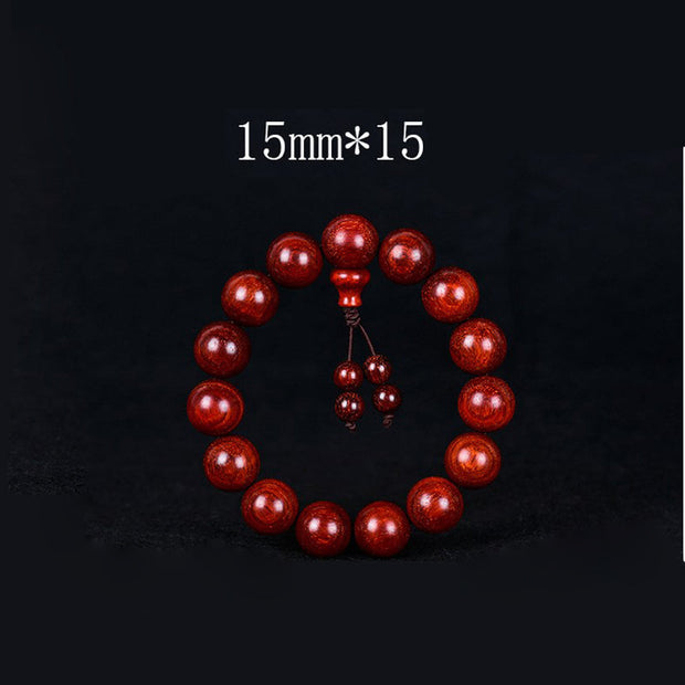 Tibetan Small Leaf Red Sandalwood Balance Bracelet (Extra 30% Off | USE CODE: FS30)