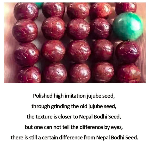 Buddhazens 108 Mala Beads Nepal Bodhi Seed Luck Wealth Tassel Bracelet Mala Bracelet BS 13