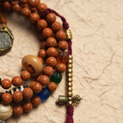 Buddhazens Tibet Bodhi Seed 108 Mala Beads Wisdom Peace Bracelet Necklace Mala Bracelet BS 7