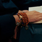 Buddhazens Tibet Bodhi Seed 108 Mala Beads Wisdom Peace Bracelet Necklace Mala Bracelet BS 13