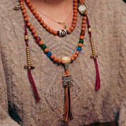 Buddhazens Tibet Bodhi Seed 108 Mala Beads Wisdom Peace Bracelet Necklace Mala Bracelet BS 8