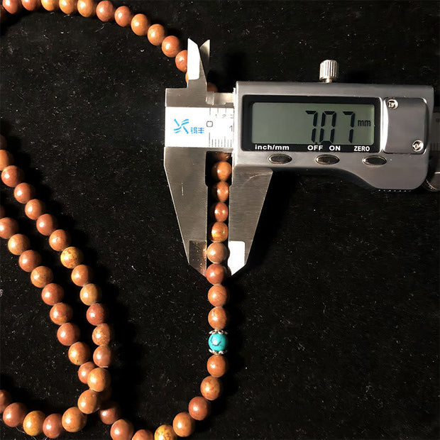 Buddhazens 108 Mala Beads Bian Stone Healing Bracelet Mala Bracelet BS 3