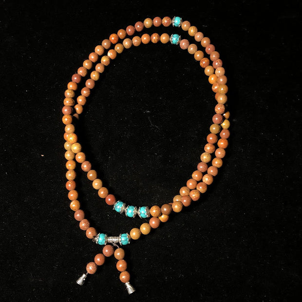 Buddhazens 108 Mala Beads Bian Stone Healing Bracelet Mala Bracelet BS 1