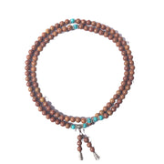 Buddhazens 108 Mala Beads Bian Stone Healing Bracelet Mala Bracelet BS 4