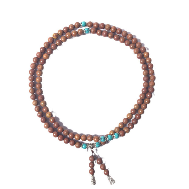 Buddhazens 108 Mala Beads Bian Stone Healing Bracelet Mala Bracelet BS 4