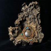 Buddhazens 108 Mala Beads Bian Stone Healing Bracelet Mala Bracelet BS 6