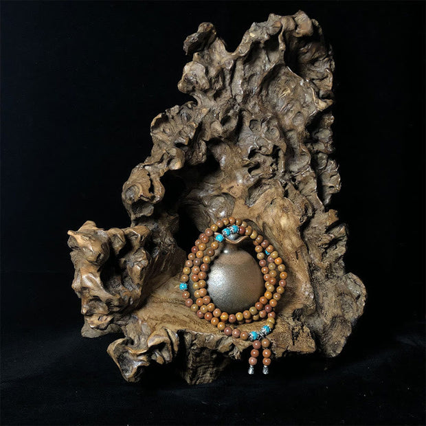 Buddhazens 108 Mala Beads Bian Stone Healing Bracelet Mala Bracelet BS 6