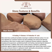 Buddhazens 108 Mala Beads Bian Stone Healing Bracelet Mala Bracelet BS 5