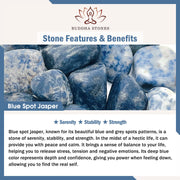 Buddhazens 108 Mala Beads Natural Green Aventurine Blue Spot Jasper Indian Agate Green Tassel Luck Bracelet