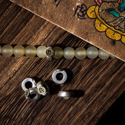 Buddhazens Tibet 108 Mala Beads Chinese Zodiac Natal Buddha Natural Sheep Horn Wealth Bracelet Mala Bracelet BS 10