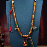 Buddhazens Tibetan 108 Beads Camel Bone Luck Tassel Mala
