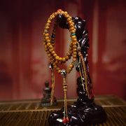 Buddhazens Tibetan 108 Beads Bone Beads Dzi Bead Keep Away Evil Spirits Mala
