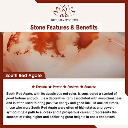 FREE Today: Fortune and Positive Natural South Red Agate Hetian Jade Gourd Bracelet