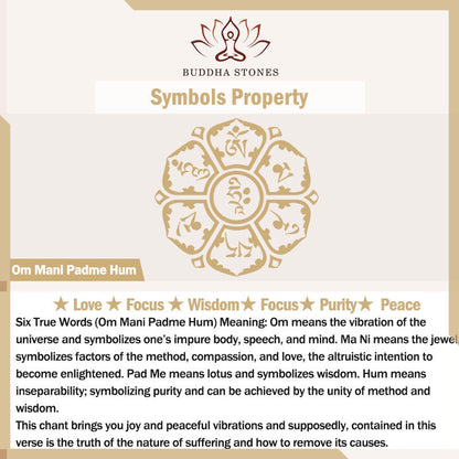 Buddha Stones Om Mani Padme Hum Copper Prayer Wheel Rotatable Wealth Ring