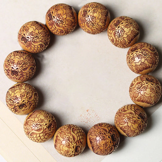 FREE Today: Protection and Healing Carving Sandalwood Dragon Bracelet