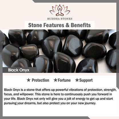 Buddha Stones 925 Sterling Silver Kitten Charm Black Cat Natural Black Onyx Protection Bracelet