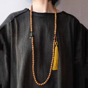 Buddhazens 108 Mala Beads Bodhi Seed Wisdom Peace Tassel Bracelet - image 5