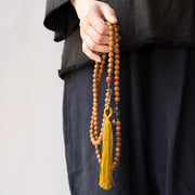 Buddhazens 108 Mala Beads Bodhi Seed Wisdom Peace Tassel Bracelet - image 4