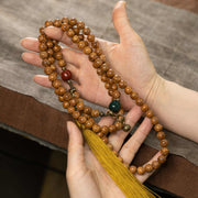 Buddhazens 108 Mala Beads Bodhi Seed Wisdom Peace Tassel Bracelet - image 3