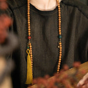 Buddhazens 108 Mala Beads Bodhi Seed Wisdom Peace Tassel Bracelet - image 6