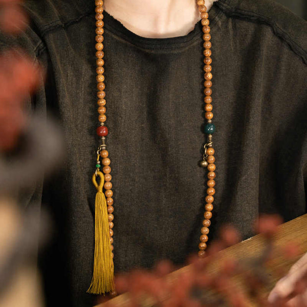 Buddhazens 108 Mala Beads Bodhi Seed Wisdom Peace Tassel Bracelet - image 6