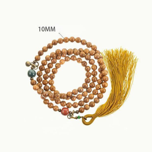 Buddhazens 108 Mala Beads Bodhi Seed Wisdom Peace Tassel Bracelet - image 11